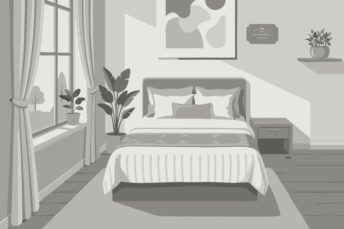 Dreibettzimmer mit Meerblick